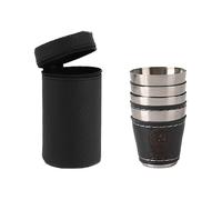 Genérico Vasos de chupito de vodka de acero inoxidable, fácil limpieza, mantenimiento de enjuague rápido sin complicaciones de vidrio frágil, construcción robusta, diseño clásico