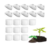 Genérico Vasos de Cultivo - 10 Tazas de Torre de plantación hidropónica, de Cesta de Cultivo de PVC para Flores Vegetales y raíces