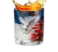 Genérico Vasos para Licor - Edición Conmemorativa USA 250 Años Vaso Águila Patriótica,Vasos para Licor de | para Papá Marido Esposo Brandy Cerveza Vodka Bar Hogar Regalo Boda