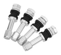 Genérico Vástagos de Válvula de Neumático de Aluminio 5 Mm 4 Piezas, Válvulas Metálicas Resistentes para Coches, Tractores, Motocicletas y Vehículos Agrícolas, Repuesto para