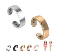 Genérico Vayro Ring Original Magnetic Wellness Ring, 2026 New Adjustable Size Rings for Men and Women, Long-Lasting Shine, No Fading (2PCS-B)