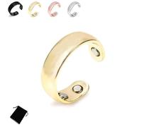 Genérico Vayro Ring Original Magnetic Wellness Ring for Women and Men, Adjustable Open Vayro Rings Lightweight and Water-Resistant Stainless Steel Rings (1PCS/B)