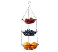 Genérico Vegetable Basket, Kitchen Fruit Basket Vegetable Organizer, 3-Tier Wire Rack Space Saving For Food Snack Bread Potato Onion Gardening Tools Bathroom Garden Yard Pantry Organization