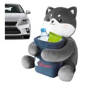 Genérico Vehicle Can, Puppy Refuse Container, Cartoon Paper Dispenser, Purpose Litter Basket, Washable Fabric Utility Pocket, Soft Padded Corgi Ornament for Front Seat Backseat Cabin