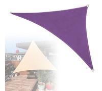 Genérico Vela De Sombra Triangular, 3x3x3m 4x4x5.7m 5x5x5m, Toldo Vela De Sombra Impermeable Protección Rayos UV, para Exterior, Patio, Jardín, Terrazas, Balcones, Parques Infantiles(Purple,3x4x5m)