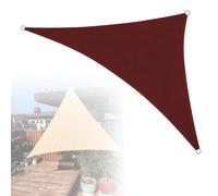 Genérico Vela De Sombra Triangular, 3x3x3m 4x4x5.7m 5x5x5m, Toldo Vela De Sombra Impermeable Protección Rayos UV, para Exterior, Patio, Jardín, Terrazas, Balcones, Parques Infantiles(Winered,2x2x2m)