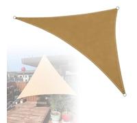 Genérico Vela De Sombra Triangular, 3x3x3m 4x4x5.7m 5x5x5m, Toldo Vela De Sombra Impermeable Protección Rayos UV, para Exterior, Patio, Jardín, Terrazas, Balcones, Parques Infantiles(Sand,3x3x3m)