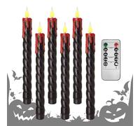 Generico Vela LED sin llama regulable, vela LED artificial, vela cónica LED | Vela falsa flotante para mesa de comedor, alféizar, teatro, dormitorio, casa encantada, yoga