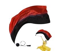Genérico Vela Poi,Poi de Seda - Banderas de Danza de alabanza Banderas de Danza con Bolas | de adoración de colores, Vela de Vientre degradado para la iglesia, el escenario y los espectáculos triba