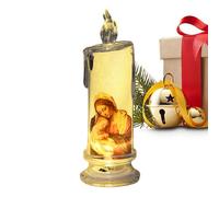Genérico Vela sin llama de oración de serenidad,Vela de oración LED sin llama - Velas Religiosas LED - devocional religiosa del rezo, vela cristiana religiosa para el escritorio