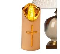 Genérico Velas conmemorativas LED - Luces para tumbas reutilizables que funcionan con baterías sin llama, vela eléctrica con diseño duradero | Uso perfecto para dormitorio con césped.