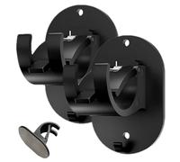 Generico Velas de 2 piezas gancho 'barra - Soporte para cortinas de coche adhesivas | Duty Gravy NE DRILL TERNAIN Barras Brandetts, 8 x 5 x 4 cm Reutilizable CENSIÓN REAPPIO RICATO RISA para baño y