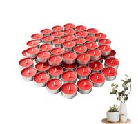 Genérico Velas de Té 50 Piezas de Pequeña Natural sin para Bodas y