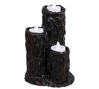 Genérico Velas LED Halloween Troncos De Árbol Con Resina LED Sin Llama