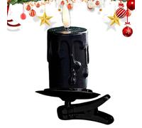 Genérico Velas LED Sin Llama - Vela de Clip Cónica con Luz LED | Luz Parpadeante de Clip para Salón Dormitorio Bodas Fiestas Exterior