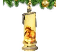 Genérico Velas sin llama de oración LED,Vela de oración sin llama | Velas Religiosas LED - Vela de devocional, velas religiosas, velas festivas para el hogar de escritorio