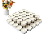 Genérico Velas Tealight Pack 50 Piezas Votivas sin para Bodas y