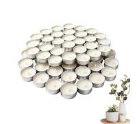 Genérico Velas Tealight Pack 50 Piezas Votivas sin para Bodas y