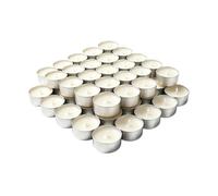 Genérico Velas Tealight Pack 50 Piezas Votivas sin para Bodas y