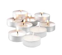 Genérico Velas Votivas Blancas - Mini Candelita Sin, Paquete De 10 De Larga Duración Sin Humo, Accesorio Decorativo Puro | Vela Ideal Para Bodas En La Piscina De Navidad Noches Cena Romántica