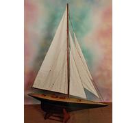 Genérico VELERO Barco Madera Mod,Shamrock Decoracion Nautica DE 124,00CM WB-48004D