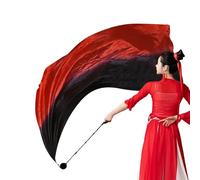 Genérico Velos de Baile de Seda, Vela de Pera Seda | Swing Balls Banderas de Danza Alabanza Banderas de - Vela de Vientre de Colorido Pera, Magníficas Banderas de adoración de Colores degradados para