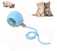 Genérico Veluna Pelota Gatos, Veluna Pets Pelota Viva Tres Modos, Diversión Que Reduce el Estrés Duradera y Resistente Carga Rápida y Larga Duración Adaptable a Todo Tipo de Suelos y Gatitos (Azul)