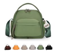 Genérico Veluna Shoulder Bag, Veluna Nylon Crossbody Bag, Large Capacity Simple Modern Bags (Green)