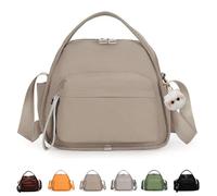 Genérico Veluna Shoulder Bag, Veluna Nylon Crossbody Bag, Large Capacity Simple Modern Bags (Khaki)