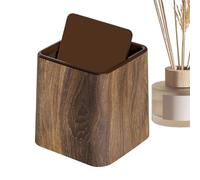 Genérico Vendaje de oficina - Pequeño cubo de basura que vive el espacio | Cesta de papel de desechos práctica | Cubertería retro con tapa | Reciclaje bandeja para oficina, dormitorio, dormitorio