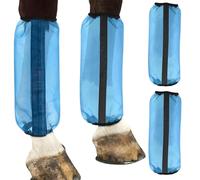 Genérico Vendas para Caballos,4 Protectores de Malla para Patas de Equino - Polainas para Équidos - para Entrenamiento Carreras Deporte Pasto Granja Campo