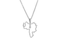 Genérico Venezuela Map Pendant Necklace Venezuela Map Flag Pendant Necklace Jewelry Gifts for Women Men Venezolanos Flag Necklaces (F)