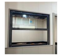 Genérico Ventana de concesión para Carrito de Comida con Puerta de toldo, Ventana corrediza de aleación de Aluminio, Ventanas corredizas domésticas de aleación de Aluminio de Montaje Empotrado, puert
