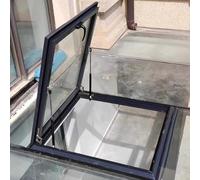 Genérico Ventana de Techo Tipo tragaluz para ático y terraza acristalada - Vidrio Templado de Doble Capa de 66 x 61 cm (26 x 24 Pulgadas) Techo Inclinado/Plano Ventilación Manual Instalación en cubie