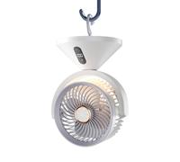 Genérico Ventilador Circulador De Sobremesa - Ventilador De Sobremesa Recargable - Máquina De Enfriamiento Con 100 Velocidades Para Dormitorio, Mesilla, Aula Y Oficina