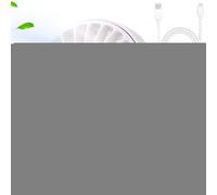Genérico Ventilador Con Abrazadera - Ventilador con Pinza | Personal Pequeño Recargable con 3 Velocidades para Coche Camping Viajes Cuna Cocina Correa para Mascotas