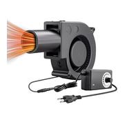 Genérico Ventilador De Barbacoa,Ventilador Ajustable Inflable de 12V con Control de Velocidad | de Aire,Para Estufa Leña Chimenea Parrilla Forja Camping Cocina Exterior
