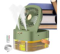 Genérico Ventilador de campamento - enfriamiento de agua | Portable con spray exterior interno, USB recargable, silencio, cortinas de viaje de playa Excursiones de picnic