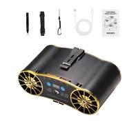 Generico Ventilador de Cinturón | Enfriador Personal Recargable por USB | Ventilador De Vida Con Luz Para Camping Playa Viaje Obra