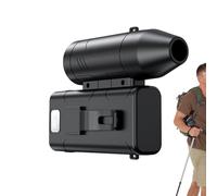 Genérico Ventilador de Cinturón Recargable - con Luz y 6 Velocidades Batería 3600mAh Portátil,Ventilador Personal con Clip para Camisa - para Camping, Senderismo, Escalada, Paseos, Trabajo y Confort