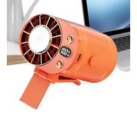 Generico Ventilador de clip | Quieto verano recargable pantalla digital, ventilador portátil a batería, para casa, oficina, escritorio, coche, cochecito, viaje, camping, playa