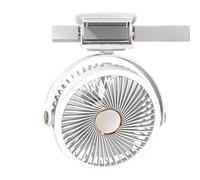 Genérico Ventilador de Clip - Ventilador Personal de Clip - Sin Cable Recargable USB-C con Luz Nocturna para Coche Camping Playa Dormitorio Taller Cocina Escuela Oficina