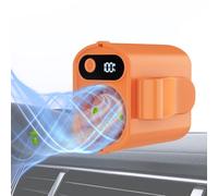 Genérico Ventilador de coche,100 Velocidades Enfriador Silencioso con Pantalla Digital,Ventilador con Clip y Rotación de 360 Grados | para Carrito Cama Hogar Camping Senderismo Playa