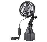 Genérico Ventilador de Coche - Ventilador Eléctrico de Vaso Monocabeza - Gadget de Refrigeración para Automóvil,para Acampar, Conducir, Viajes por Carretera, Camión,