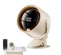 Generico Ventilador De Cochecito - 100 Velocidad USB Recargable Pantalla LED Clip Coche | Coche Interior Para Actividades Al Aire Libre Oficinas Domésticas Camping Viajes Largos