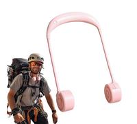Genérico Ventilador de cuello - Equipo de refrigeración plegable sin aspas | Ventilador portátil recargable USB con 3 velocidades para playa, viajes, construcción, senderismo y acampada