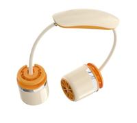 Genérico Ventilador de Cuello Recargable | Portátil Plegable Silencioso Doble Cabezal | Ventilador Ponible | Para Viajes, Aire Libre, Verano, Deportes, Trabajo, Oficina, Niños, Mujeres, Papá