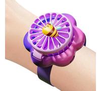 Genérico Ventilador De Llevar - 3 Velocidades Reloj Refrescante Verano,Ventilador Manos Libres Con Batería | Para Al Aire Libre Playa Camping Picnic Casa Dormitorio Escuela Niñas Niños Mujeres