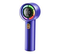 Genérico Ventilador de mano personal, ventilador turbo portátil | Pantalla LED ajustable ventilador personal - Enfriador de aire recargable, pequeños suministros al aire para hombres, mujeres