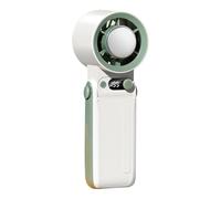 Genérico Ventilador De Mano Portátil,6000 mAh Recargable Ventilador de Mano Personal - Plegable con 199 Velocidades Para Mujer Coche Exterior Oficina Viaje Playa Dormitorio